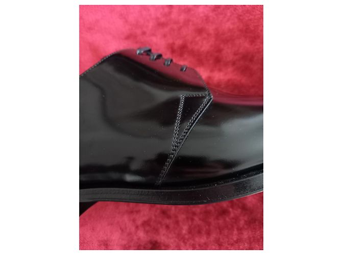 Scarpe derby Christian Dior in pelle nera da uomo Nero - vista 4