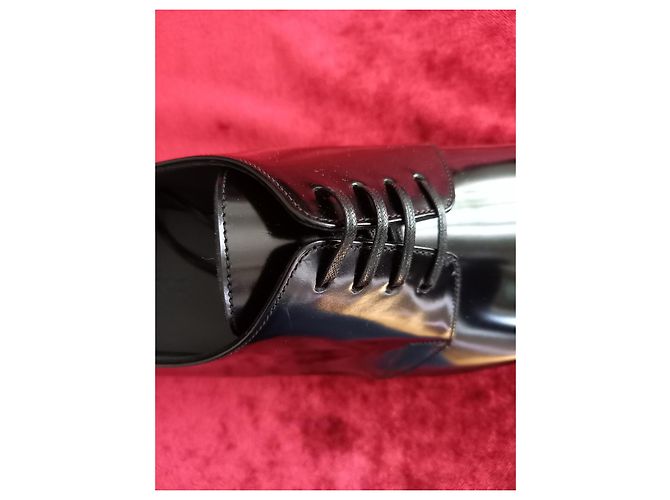 Scarpe derby Christian Dior in pelle nera da uomo Nero - vista 5