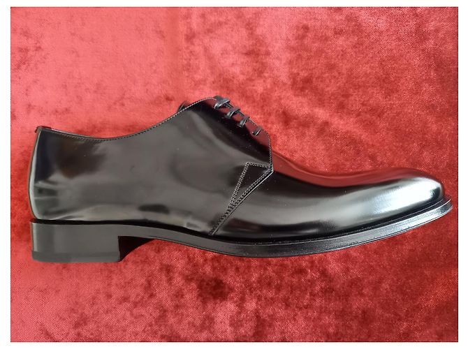 Scarpe derby Christian Dior in pelle nera da uomo Nero - vista 6