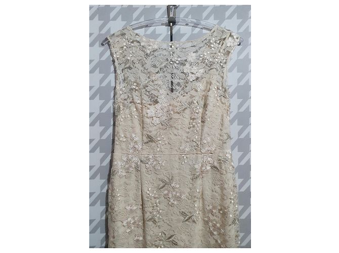 Lauren Ralph Lauren Maxikleid aus Spitze Beige - Ansicht 4