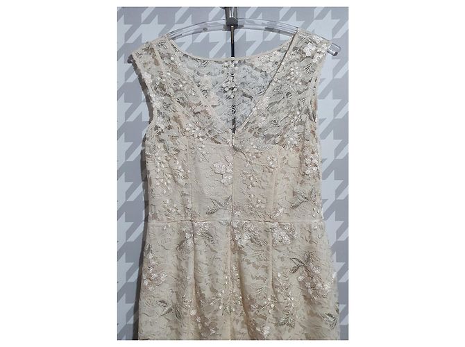 Lauren Ralph Lauren Maxikleid aus Spitze Beige - Ansicht 6