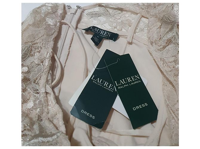 Lauren Ralph Lauren Maxikleid aus Spitze Beige - Ansicht 8