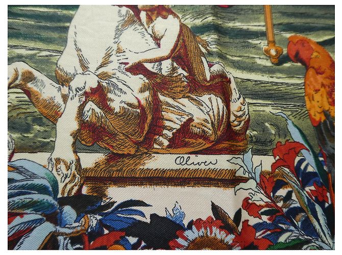 hermès square "columbus" com sua caixa - vista 4