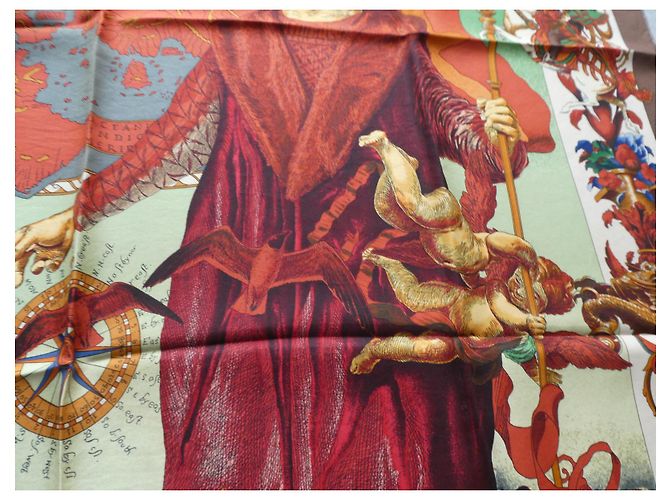 hermès square "columbus" com sua caixa - vista 6
