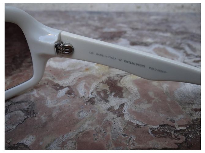 Gafas de sol Emilio Pucci blancas de plástico Blanco - vista 11