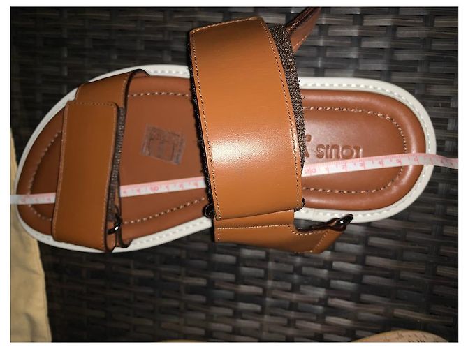 Sandali Louis Vuitton Uomo in Pelle Marrone - vista 5