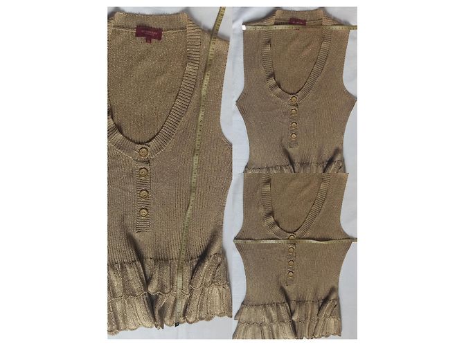Top Burberry Dorado - vista 7