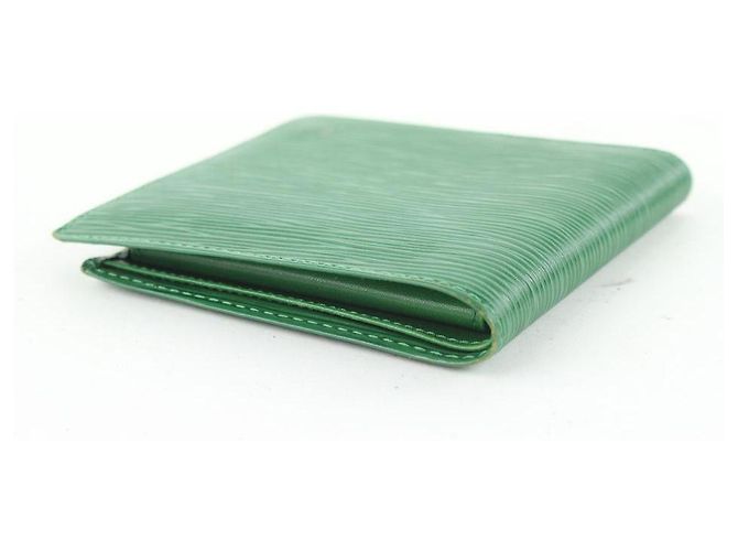 Louis Vuitton Portafoglio a libro da uomo in pelle Epi Borneo verde Slender Multiple - vista 8