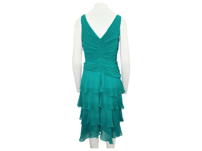 Tadashi Shoji Blaugrünes Cocktailkleid - Ansicht 3
