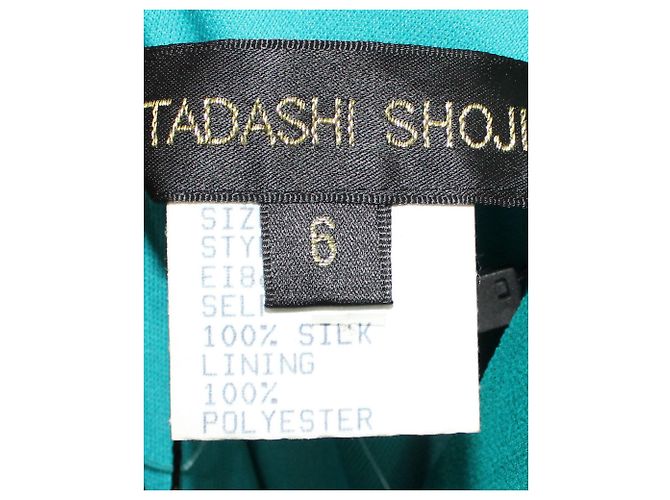 Tadashi Shoji Blaugrünes Cocktailkleid - Ansicht 6