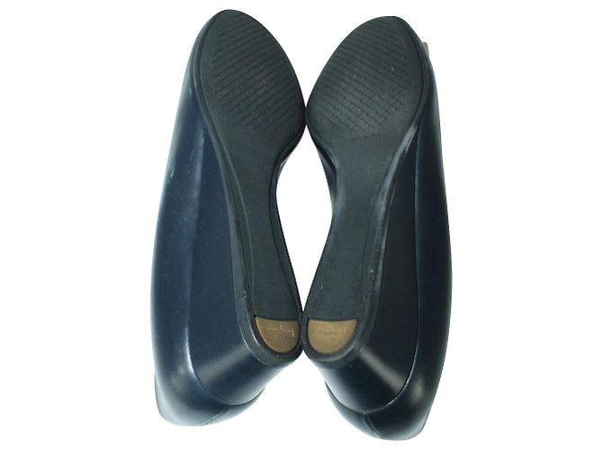 Salvatore Ferragamo Zeppe blu navy - vista 5
