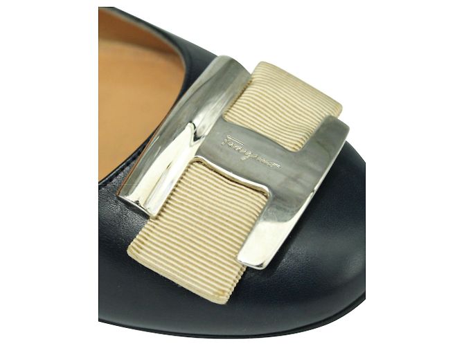 Salvatore Ferragamo Zeppe blu navy - vista 8