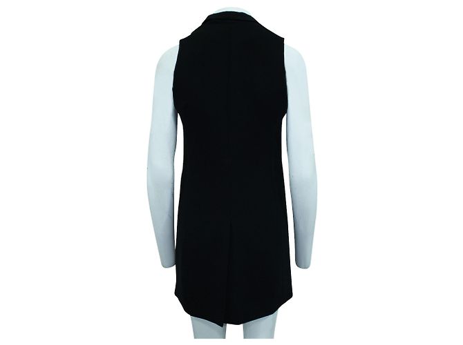 Alice + Olivia Chaleco largo negro - vista 3