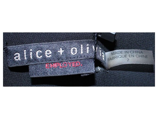 Alice + Olivia Chaleco largo negro - vista 6