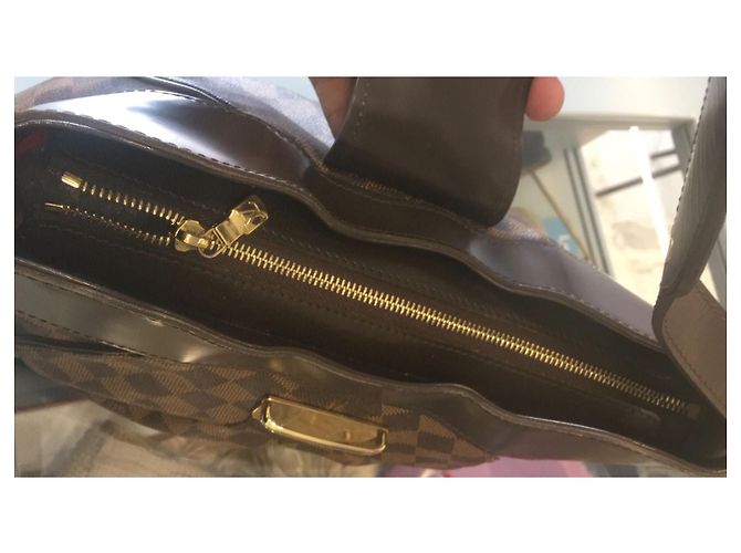 Borsa Louis Vuitton Sistina MM Damier Ebene Marrone - vista 2