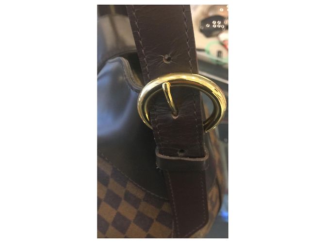 Borsa Louis Vuitton Sistina MM Damier Ebene Marrone - vista 3
