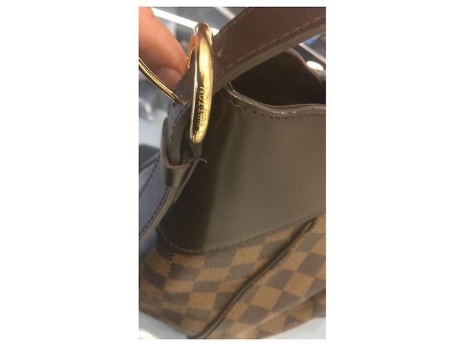 Borsa Louis Vuitton Sistina MM Damier Ebene Marrone - vista 5