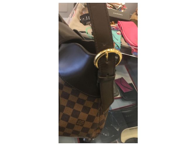 Borsa Louis Vuitton Sistina MM Damier Ebene Marrone - vista 6