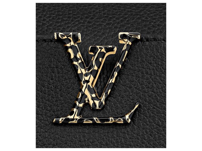 Louis Vuitton LV Capucines BB Leopard Schwarz - Ansicht 3