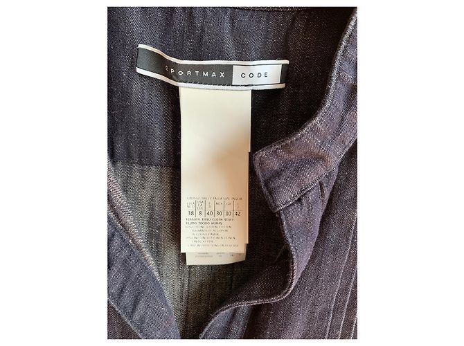 Abito Sportmax Blu Navy in Cotone e Lino - vista 2