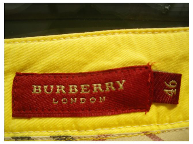 Burberry Yellow Cotton Skirt Size 46 - view 3