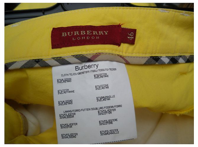 Burberry Yellow Cotton Skirt Size 46 - view 4
