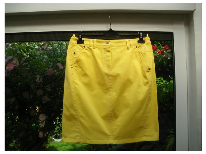 Burberry Yellow Cotton Skirt Size 46 - view 6