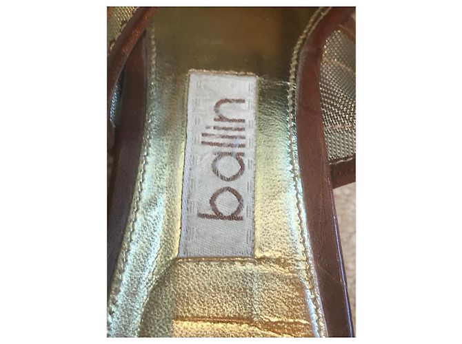 Ballin Brown Leather Mules with Pink Glass Buckle - view 7