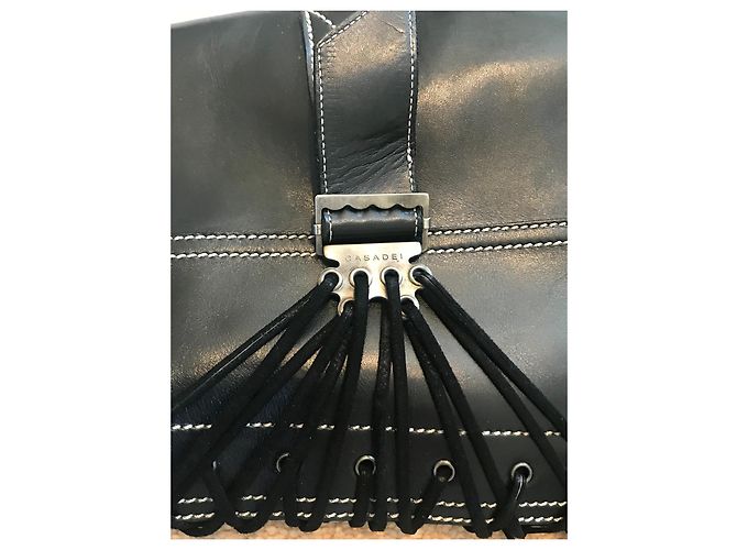 Botas Casadei de piel negra con tacón alto Negro - vista 6