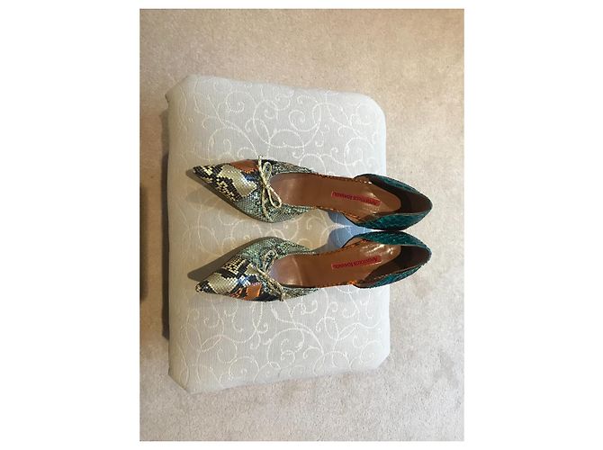Autre Marque Python Leather Heels 7.5 cm Size 39 Multiple colors - view 2