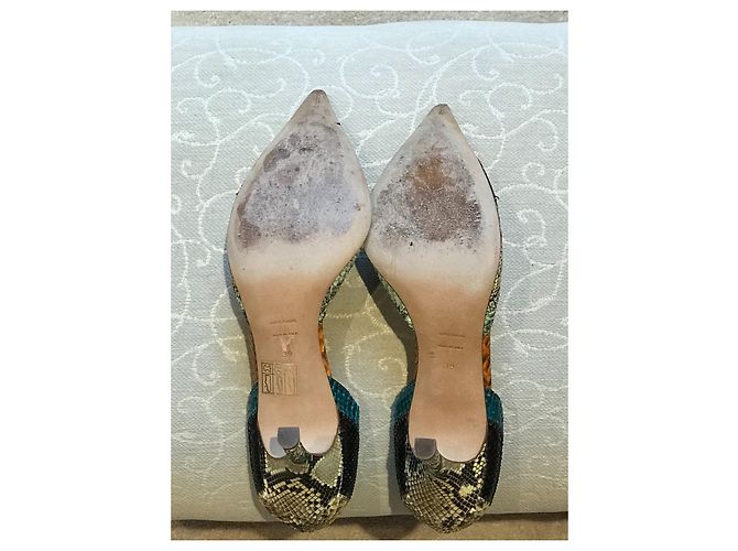Autre Marque Python Leather Heels 7.5 cm Size 39 Multiple colors - view 6