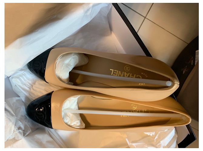 Cambon Décolleté Chanel bicolore Beige - vista 2