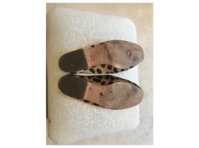 Mules Escada in pelle leopardata Marrone Stampa leopardo - vista 3