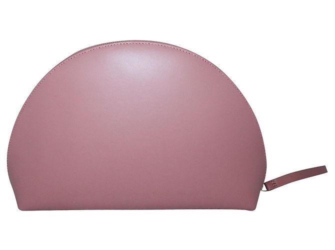 Mansur Gavriel Pochette a mezza luna rosa pastello - vista 4