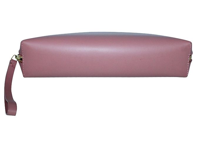 Mansur Gavriel Pochette a mezza luna rosa pastello - vista 5