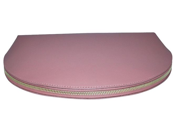 Mansur Gavriel Pochette a mezza luna rosa pastello - vista 6