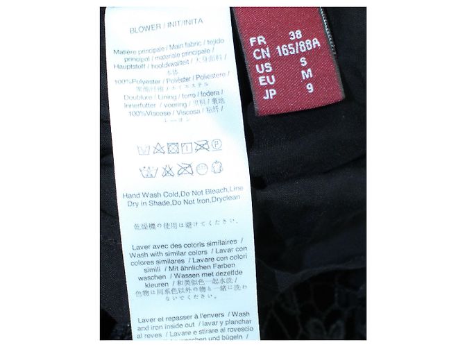 Comptoir Des Cotonniers Schwarzes Spitzenkleid mit zartem V-Ausschnitt - vue 6