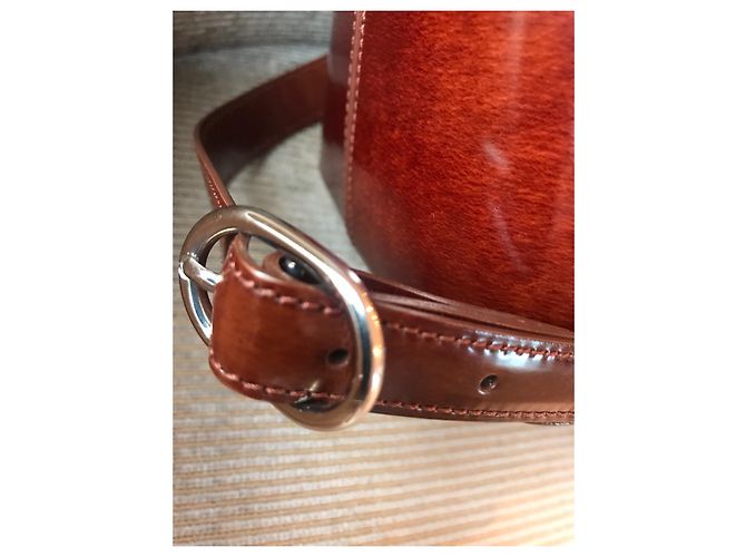 Zaino Cartier Jaguar in pelle marrone - vista 4