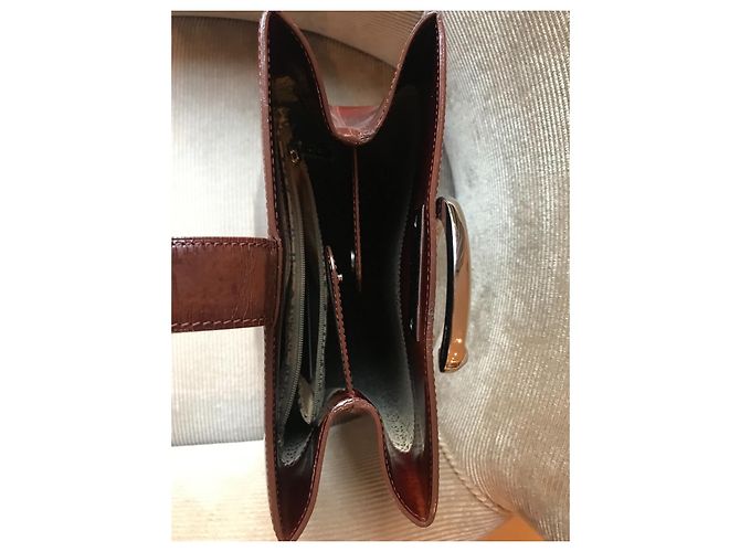 Zaino Cartier Jaguar in pelle marrone - vista 5