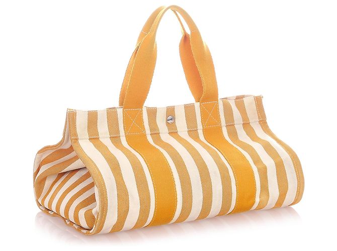 Hermès Hermes amarillo Cannes MM Blanco - vista 2