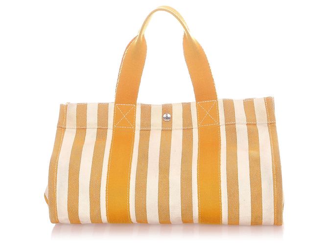 Hermès Hermes amarillo Cannes MM Blanco - vista 3