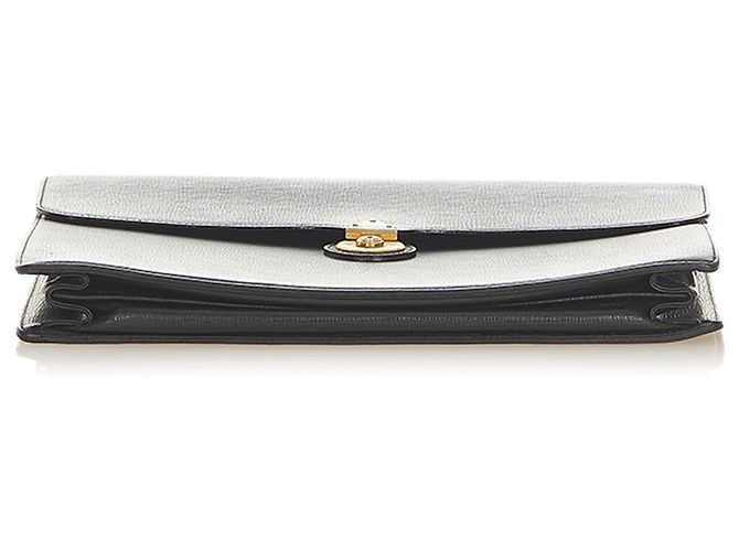 Cartella in pelle nera Burberry - vista 4