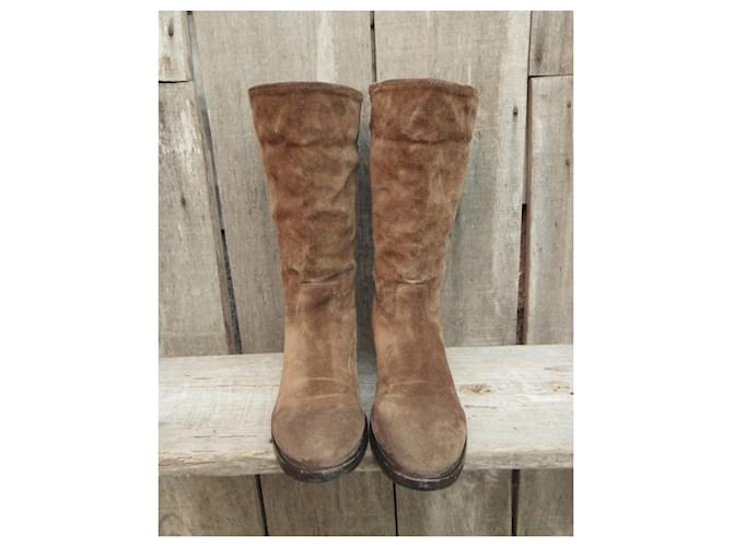 Prada p kurze Stiefel 38,5 Hellbraun - Ansicht 4