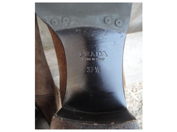 Prada p kurze Stiefel 38,5 Hellbraun - Ansicht 7