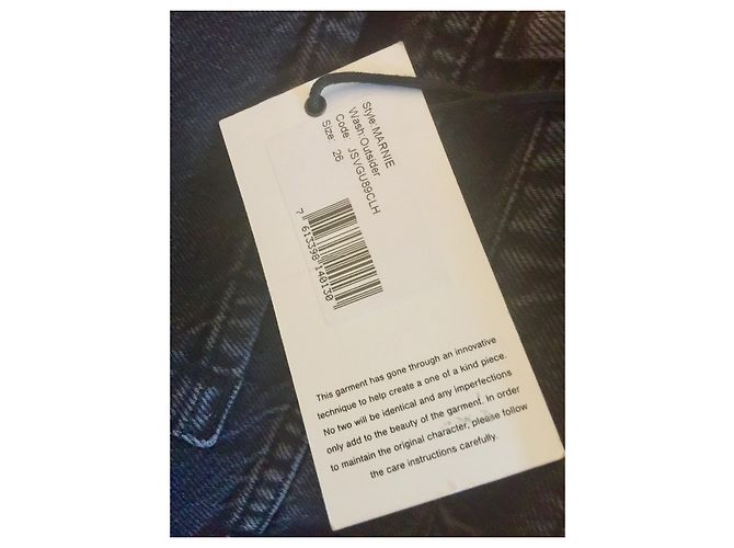 7 For All Mankind Vaqueros culotte con tachuelas de Marnie Ousider Negro - vista 4
