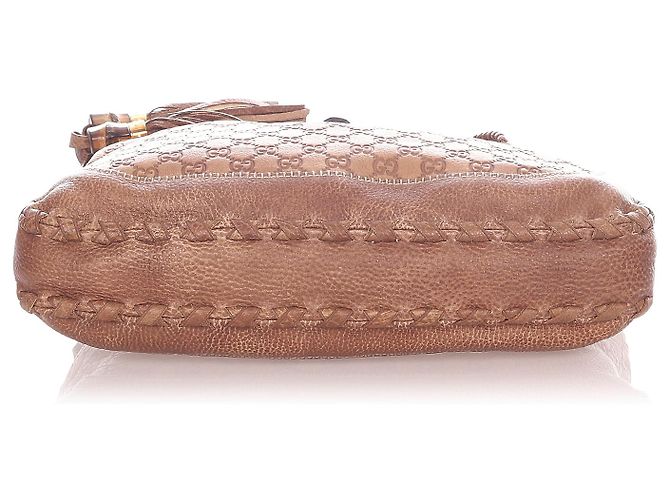 Borsa a tracolla Gucci marrone New Jackie Bamboo - vista 4