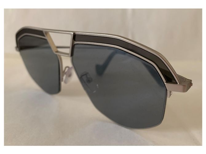 Loewe Graue geometrische Pilotenbrille - Ansicht 11