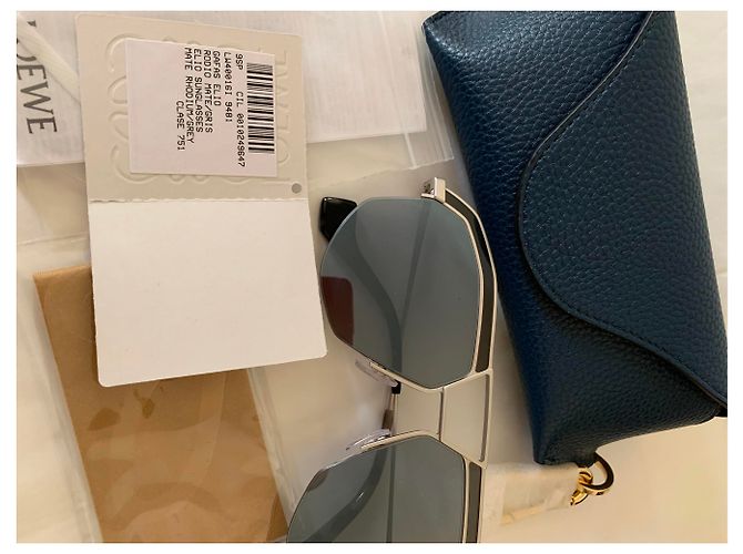 Loewe Graue geometrische Pilotenbrille - Ansicht 15