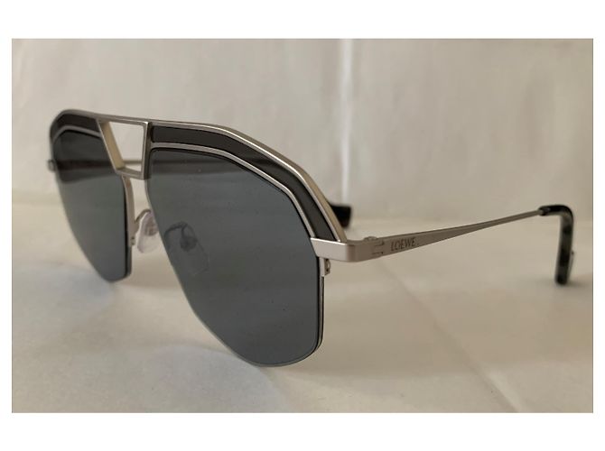 Loewe Graue geometrische Pilotenbrille - Ansicht 5