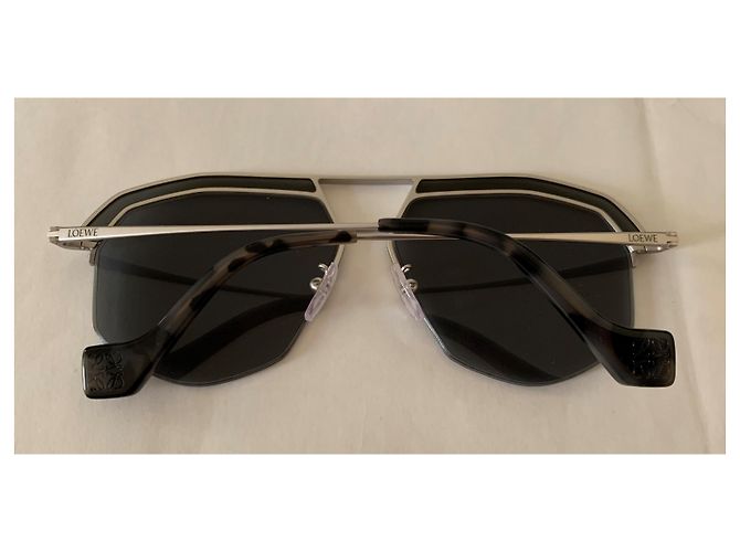 Loewe Graue geometrische Pilotenbrille - Ansicht 8
